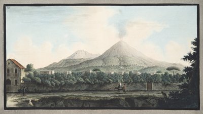 View of Mount Vesuvius from the sea shore, from 